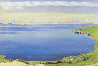 Genfersee von Chexbres aus von Ferdinand Hodler